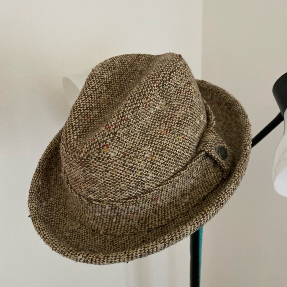 Country Gentleman Mens Wool Blend Fedora Hat Liberty Bell Button Made In USA 7